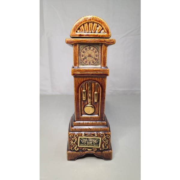 Vintage 1970 Ezra Brooks "Grandfather Clock" Whiskey Decanter