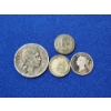 Image 1 : Lot of 4 Assorted Foreign Silver Coins - See Description!  