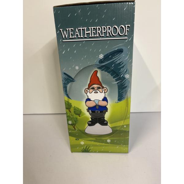 Weatherproof Garden Gnome with Sunglasses & Arms Crossed - 1 Foot Tall - Funny