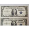 Image 2 : Three U.S. Blue Seal $1 Silver Certificates: Series 1935-D, 1935-D, & 1957-B