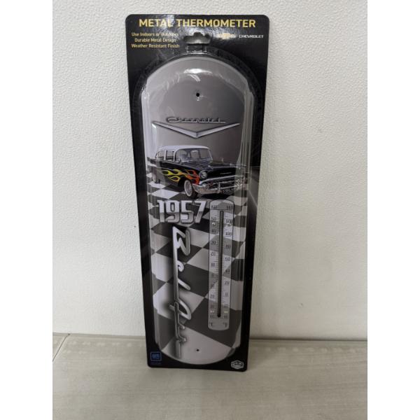 1957 Chevrolet Bel Air 18 Inch Metal Thermometer - New In Package