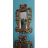 Image 3 : 2 Pc Ornate Gilted Wall Mirrors - 20" x 12" As Shown - Excellent