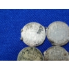 Image 2 : x4 Great Britain 3 Pence Silver Coins ASW: 0.0227 oz Each