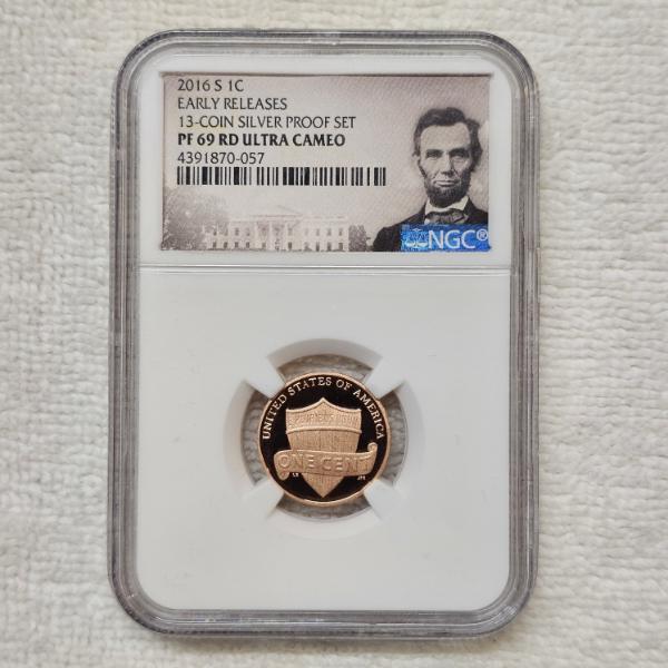 2016-S Lincoln Cent Graded PF69 Red Ultra Cameo by NGC