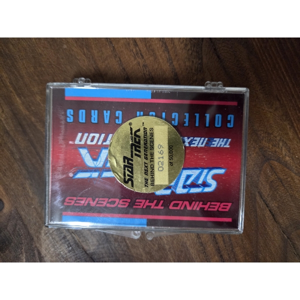 1993 Vintage Star Trek The Next Generation Collectors Card Set In Mint Condition. #02169