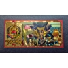 Image 2 : Japanese Anime' - "POKEMON" Gold Foil Note -   PIKACHU (A) -  24k (.999) Gold Foil 1 of 20 in Series