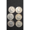 Image 1 : (6) 1968 40% Silver Kennedy Half Dollars - Face Value: $3.00