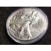 Image 2 : 1 Oz .999 Fine Silver 2018 American Eagle Round in Capsule Protector