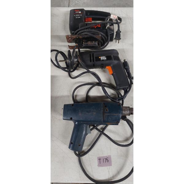 3 Pcs - All Tested & Working - Electric Drill, Jig Saw, Electric Drill 