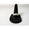 Image 1 : Gorgeous 10K White Gold Ring with Diamonds - Size 8 - TW: 3.0g
