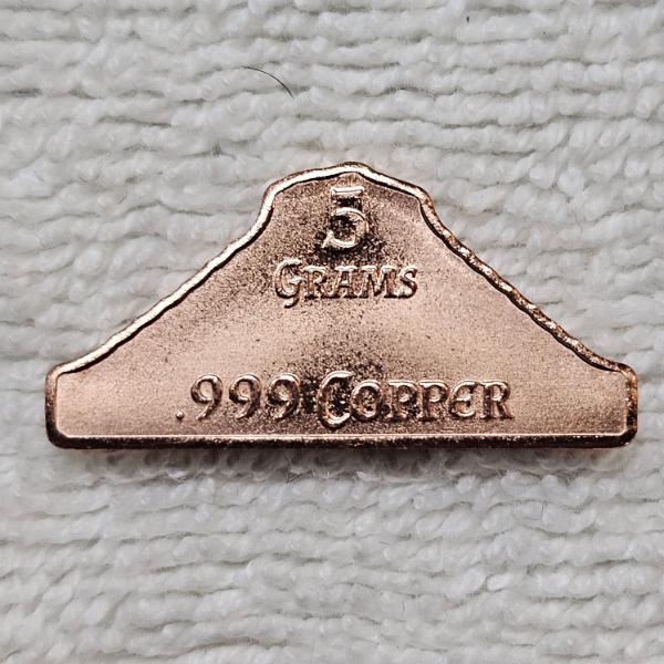 5-Gram Novelty Round made of .999 Fine Copper