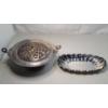 Image 1 : Silverplated Evans Centerpiece & Eales Silverplated Platter - Total Weight: 2.2 lbs