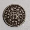 Image 1 : 1870 Shield Nickel FV: $.05