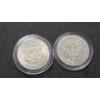 Image 2 : 1912-D 90% Silver Barber Half Dollar & 1967 40% Silver Kennedy Half Dollar - Face Value: $ 1.00