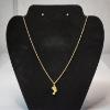 Image 1 : 14K Yellow Gold Queen Nefertiti Profile Pendant on 20" Chain - Total Weight: 5.1g