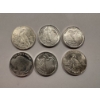 Image 2 : 6 - RARE 1/10 Ounce .999 Fine Silver Troy Coins - From Private Collection - Hard To Find - Mint 