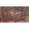 Image 5 : Vintage MCM Superbly Crafted Inlayed & Embellished All Wood Tea Cart - Pristine!
