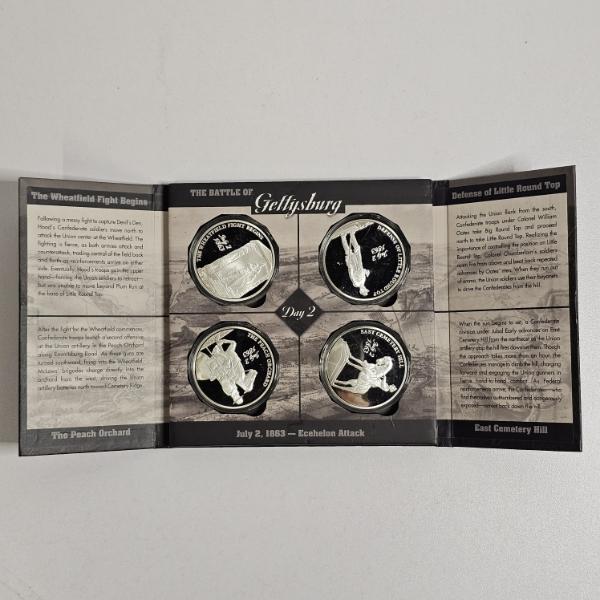 Battle of Gettysburg Day 2 Commemorative Medallion Set