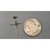 Image 4 : 14K Gold Cross Pendant & Set Of Earrings - Total Weight: 1.4g