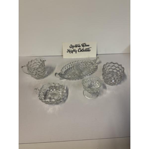 Fostoria Glassware Collection - 4 Cups - Butter Dish