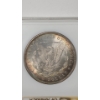 Image 4 : NGC 1882 MS 64 Morgan 90% Silver Dollar In Vintage Slab - Rainbow Toning