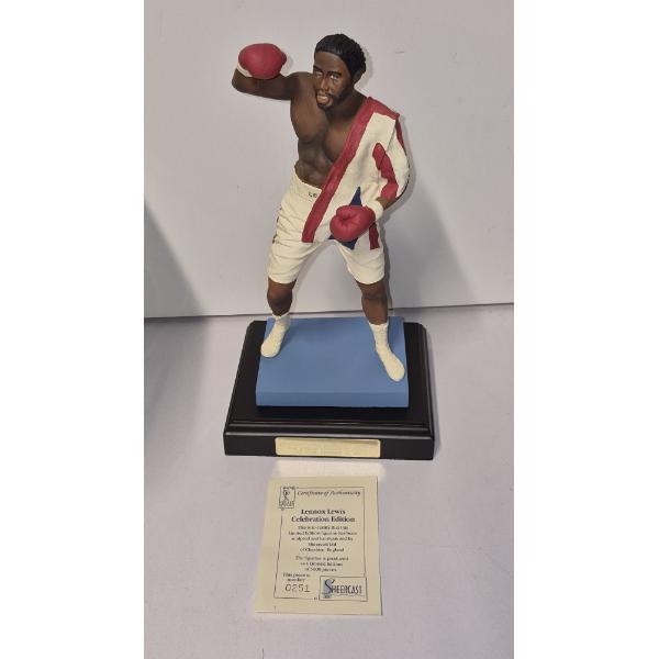 LTD EDITION - DIE CAST FIGURE - LENNOX LEWIS 10 1/2" FIGURE - 0251 / 2000 By SHEERCAST