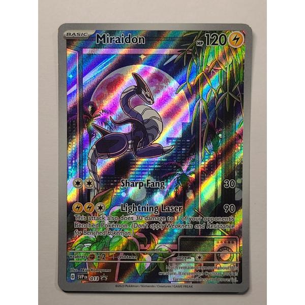 Miraidon (SVP EN 013) Full Art Illustration Holo Black Star Promo Pokemon Card