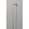 Image 3 : Kay Jewelers Sterling Silver Diamond Chip Twist Pendant On 16" Necklace - Weight: 4.4g