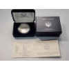 Image 1 : 1991 American Silver Eagle - 1 oz .999 Fine Silver - With Box & CoA