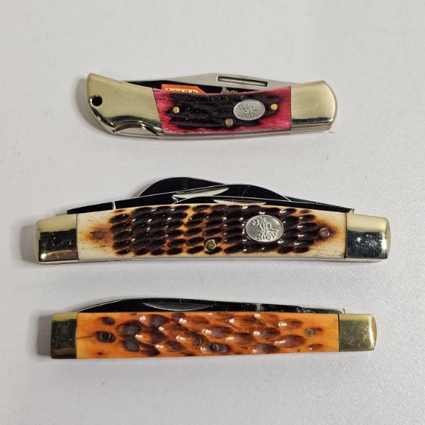 Three Distinct Traditional Folding Pocket Knives - Great for Collectors or Daily Use!!!