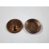 Image 2 : Two Unique Masonic United States Pennies ~ 1967 & 1985