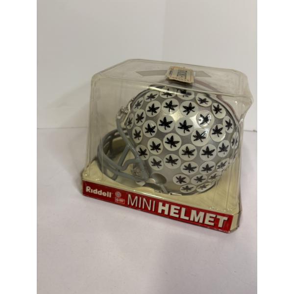 Riddell Buckeyes Mini Helmet with Ticket Taped to top - Mike Lanese #1