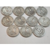 Image 11 : Assorted Years Silver Washington Quarters Face Value: $3.75