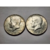 Image 1 : Two 1968 40% Silver Kennedy Half Dollars - $1.00 Face Value