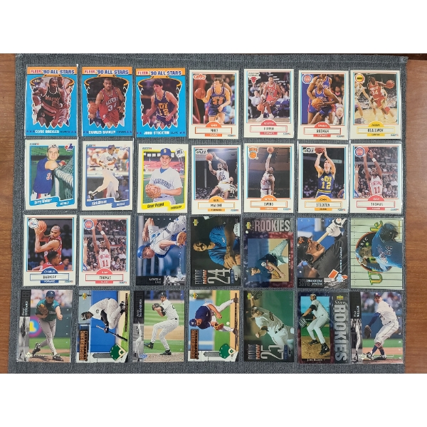 Lot of 28 Asstd Basketball & Baseball Trading Cards Dating Back to 1990 - Ft. Charles Barkley & More