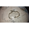 Image 2 : Louisville Home Pickup - Vintage "REPOGLE" 36" Tall -  12" GLOBE ON 3 LEG WOOD FLOOR MOUNT - PERFECT