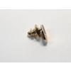 Image 4 : 10K Yellow Gold Pin with Three Diamonds - TW: 1.8 grams