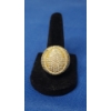 Image 1 : Men's Gold Plated Ring - Size 9