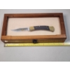 Image 8 : Buck USA 110 Hunter Knife With Gold-Tone Accents in Nice Glass-Top Display Case