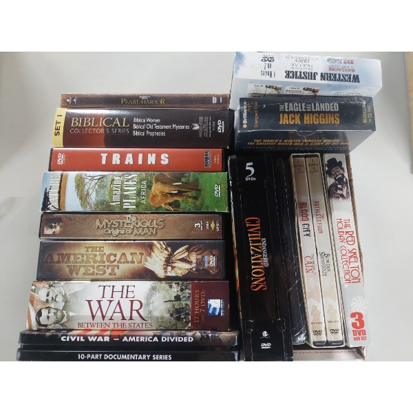 Specialty Group Of DVD's - Misc Titles Some Western, War, Red Skelton & More