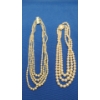 Image 1 : Lot Of (2) Pearl Like Necklaces 