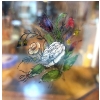 Image 2 : Antique Seth Thomas Floral Paneled 25" x 15" Wood Weight Driven Clock - With Chime - See Pics