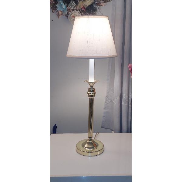 27" Tall Brass Table Lamp In Super Nice Condition As Shown