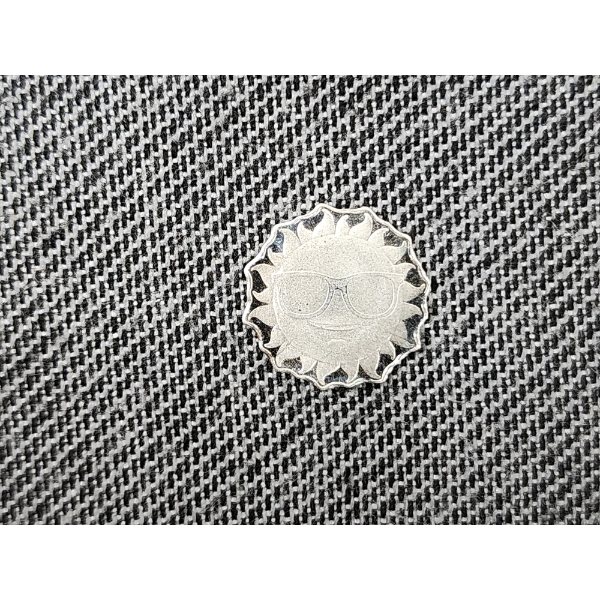 1 Gram .999 Fine Silver Sun With Shades Round