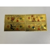 Image 1 : Looney Tunes "100" Dollar Gold Foil Notes - Elmer Fudd - PePe Le Pew - Porky Pig - Yosemite Sam 