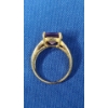 Image 5 : Beautiful 10K Gold Ring With Amethyst - Size 7 - Weight: 4.6g