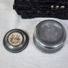 Image 2 : Nice Heavy Duty Cast Iron Railroad or Train Bookend With Vintage Music Box From Sears!