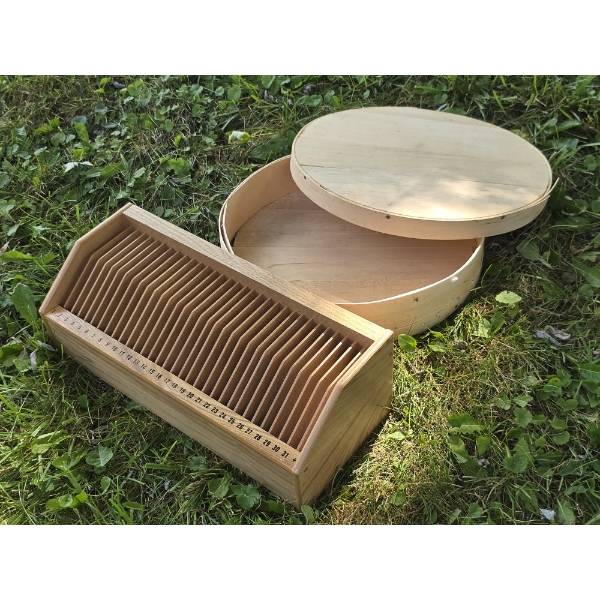 Wooden Storage Box and Monthly Bill Sorter