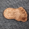 Image 2 : Stunning Bigfoot Footprint Shaped 1 Oz .999 Fine Copper Bar