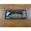 Image 2 : Ben Franklin $100 Collector Gold Foil .999999 - 24K Gold Note In Protective Holder - Mint Condition